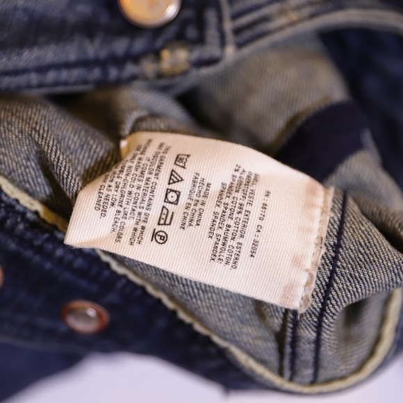 Pilcro And The Letterpress Anthropologie Cotton Stretch Denim Jean Jacket Large - Picture 3 of 4